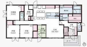 約31坪、4LDK＋書斎のある、大人気！平屋物件です♪