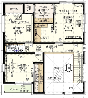 各部屋アクセントクロス採用や天井のクロスも木目調に変えたり遊び心ある内装となっております。