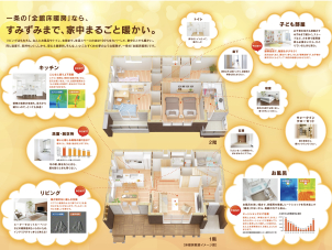 「いい家づくりはいい暖房選びから」一条工務店の全館床暖房も体感して頂けます。