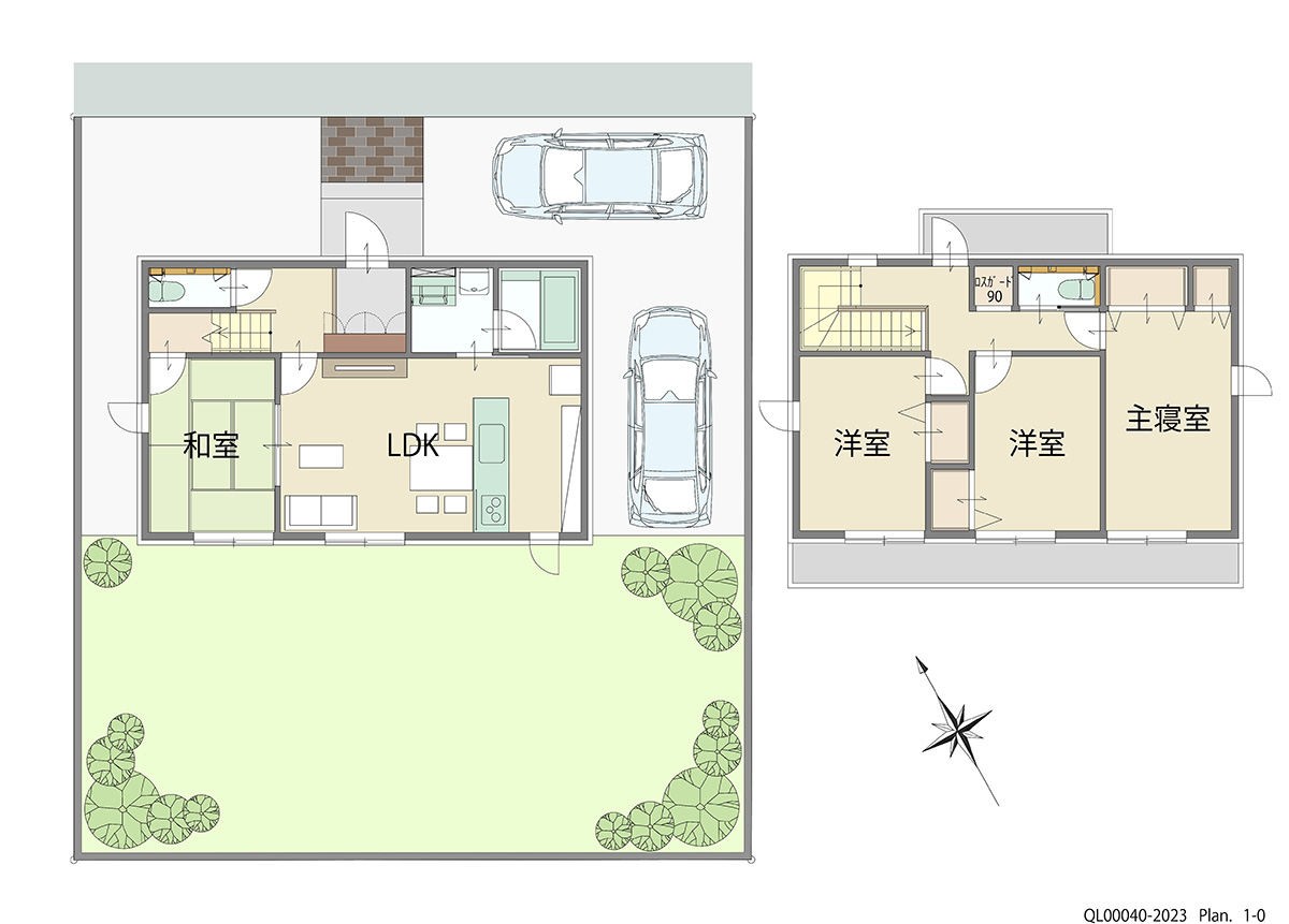 「ほしい！が詰まった大満足プラン」 <br>建物タイプ:ｉ－ｓｍｉｌｅⅡ/延床面積:100.86㎡(30.5坪) <br>建物本体価格(参考):2,116万円(税込み)<br>