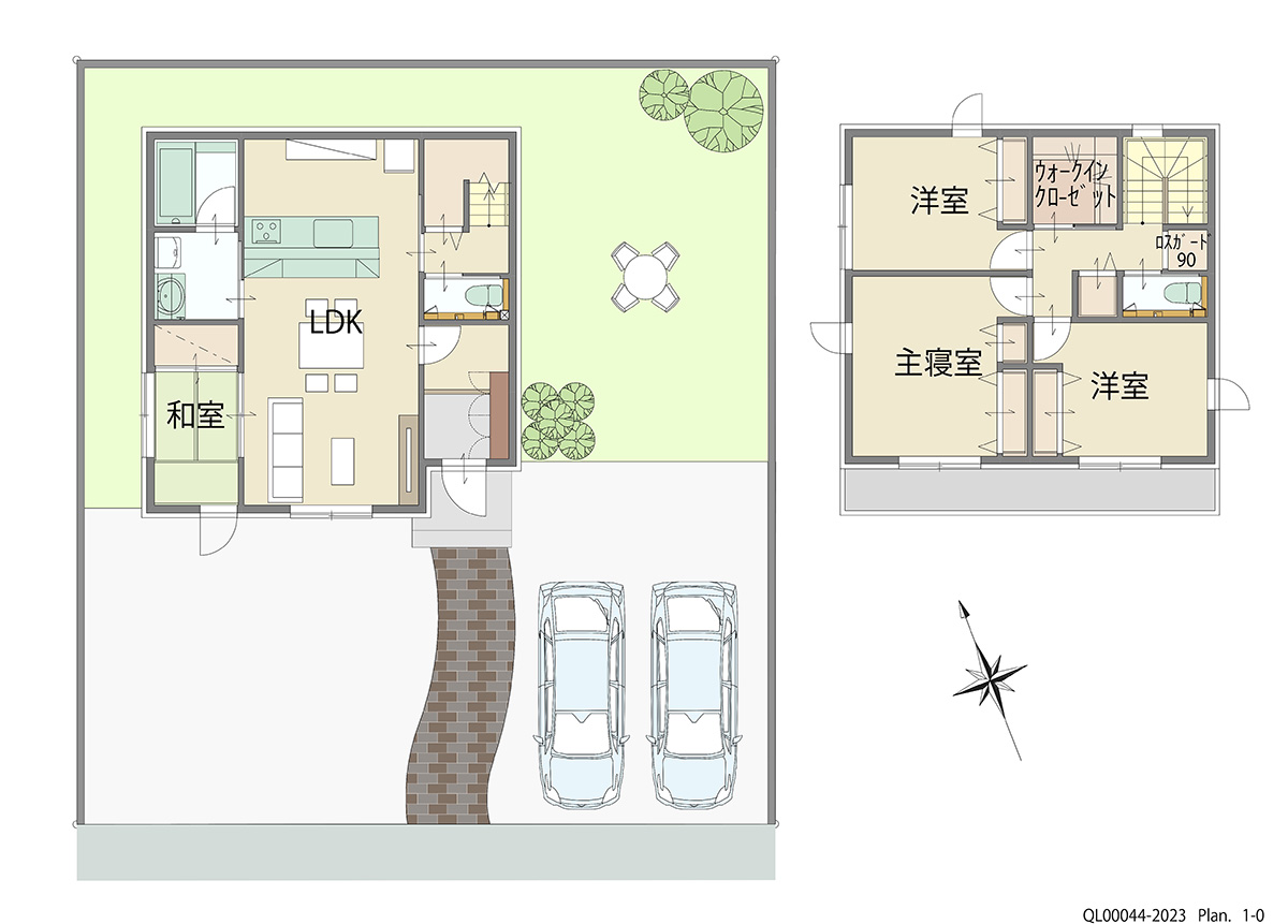 「家族が集まるLDKプラン」 <br>建物タイプ:ｉ－ｓｍｉｌｅⅡ/延床面積:99.15㎡(29.98坪) <br>建物本体価格(参考):2,039万円(税込み)<br>