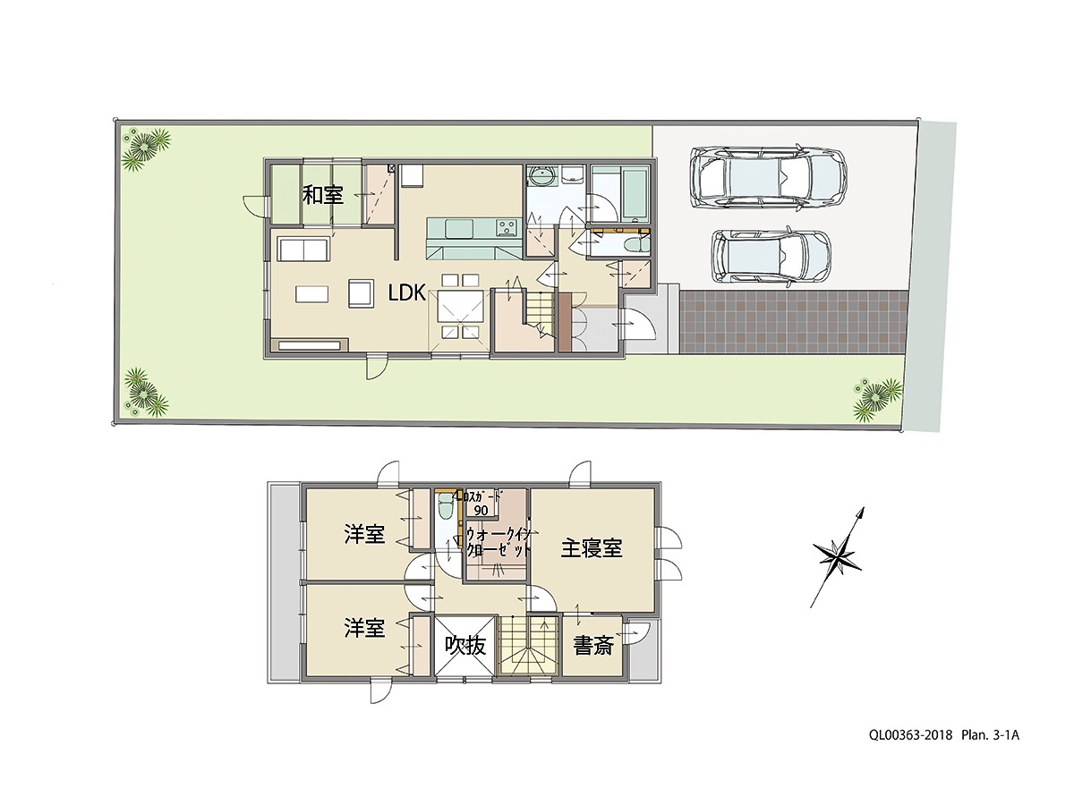 加西市北条町古坂 土地 区画番号No.3 「叶えたいが詰まった充実プラン 」 <br>建物タイプ:ｉ－ｓｍｉｌｅⅡ/延床面積:109.23㎡(33.03坪) <br>建物本体価格(参考):2,257万円(税込み)<br>