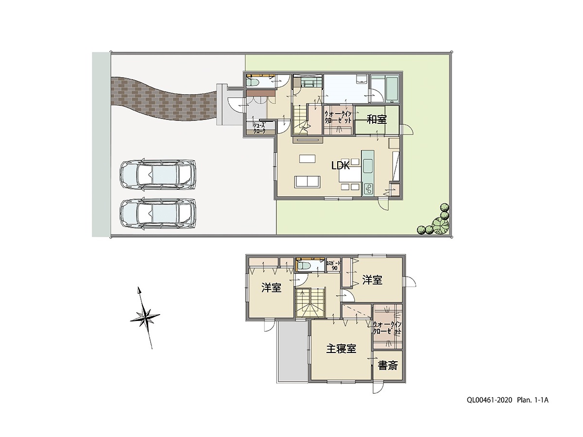 鹿児島県薩摩川内市天辰町６２０ 土地 区画番号No.4 「ゆとりの+1。畳のあるくらし」 <br>建物タイプ:ｉ－ｓｍｉｌｅⅡ/延床面積:114.29㎡(34.56坪) <br>建物本体価格(参考):2,337万円(税込み)<br>