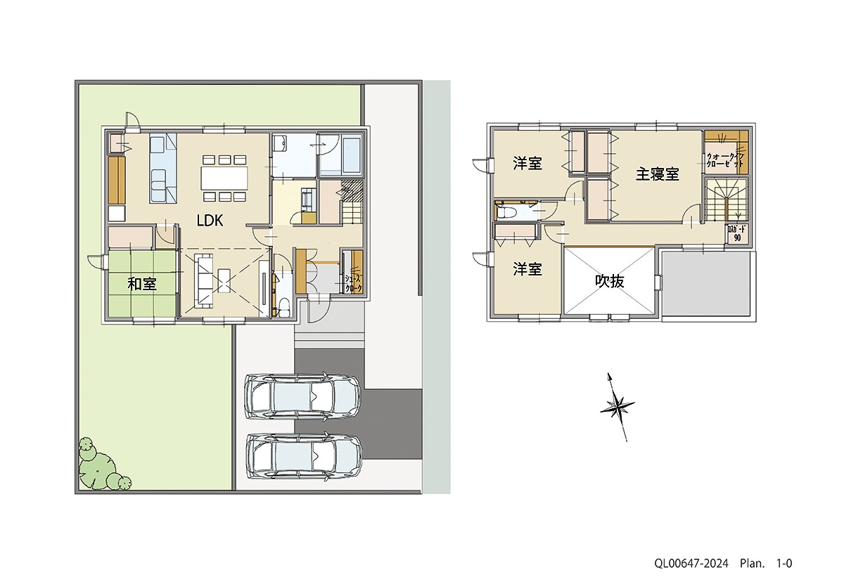 イイコトテラス員弁町大泉 土地 区画番号No.8 「桑名展示場モデル」 <br>建物タイプ:グラン・スマート/延床面積:124.98㎡(37.79坪) <br>建物本体価格(参考):3,270万円(税込み)<br>