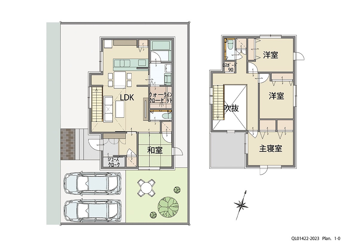 「明るいLDKで家族の時間を過ごせるプラン」 <br>建物タイプ:グラン・スマート/延床面積:106.78㎡(32.29坪) <br>建物本体価格(参考):2,809万円(税込み)<br>