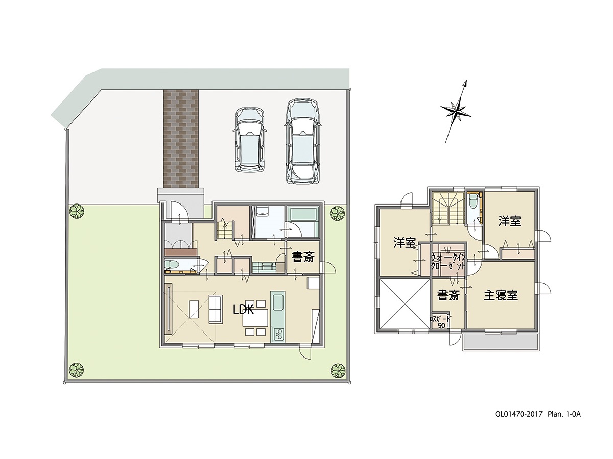 ｉ－ｔｏｗｎ　大瀬木 土地 区画番号No.5 「忙しいご夫婦へおすすめプラン」 <br>建物タイプ:ｉ－ｓｍｉｌｅⅡ/延床面積:108.26㎡(32.74坪) <br>建物本体価格(参考):2,256万円(税込み)<br>