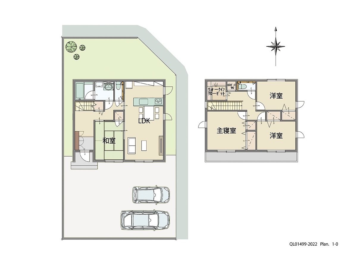 イイコトテラス鈴鹿市南玉垣町 土地 区画番号No.8 「家族を見守れるLDK」 <br>建物タイプ:ｉ－ｓｍｉｌｅⅡ/延床面積:111.66㎡(33.77坪) <br>建物本体価格(参考):2,316万円(税込み)<br>