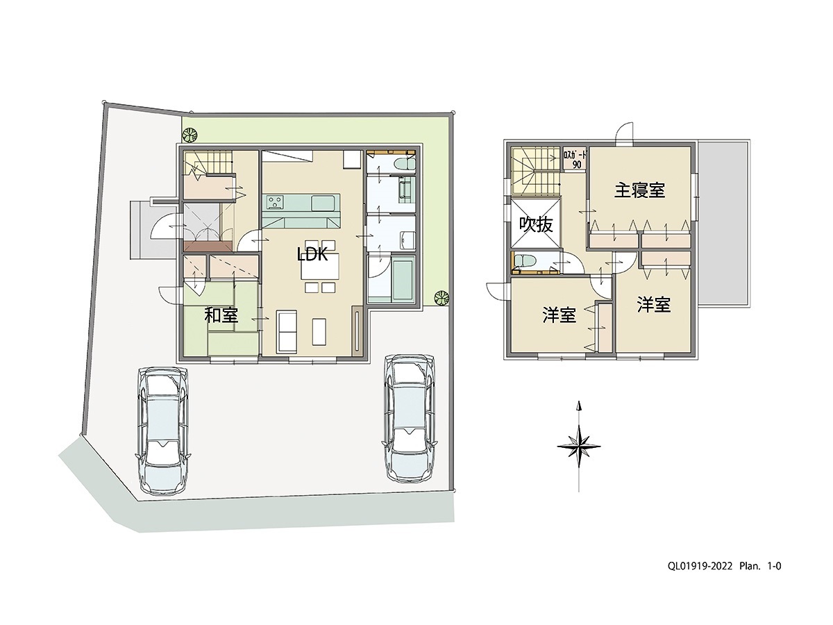 熊本市北区梶尾町 土地 区画番号No.12 「叶えたい！が詰まった充実プラン」 <br>建物タイプ:ｉ－ｓｍｉｌｅⅡ/延床面積:100.81㎡(30.49坪) <br>建物本体価格(参考):2,115万円(税込み)<br>