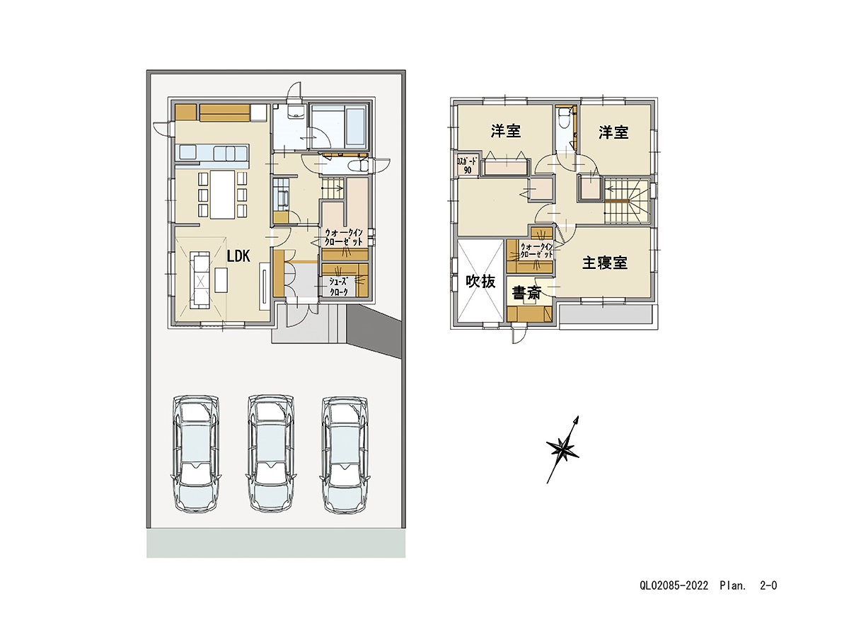 「欲しい！が詰まった大満足プラン」 <br>建物タイプ:グラン・スマート/延床面積:108.29㎡(32.75坪) <br>建物本体価格(参考):2,753万円(税込み)<br>