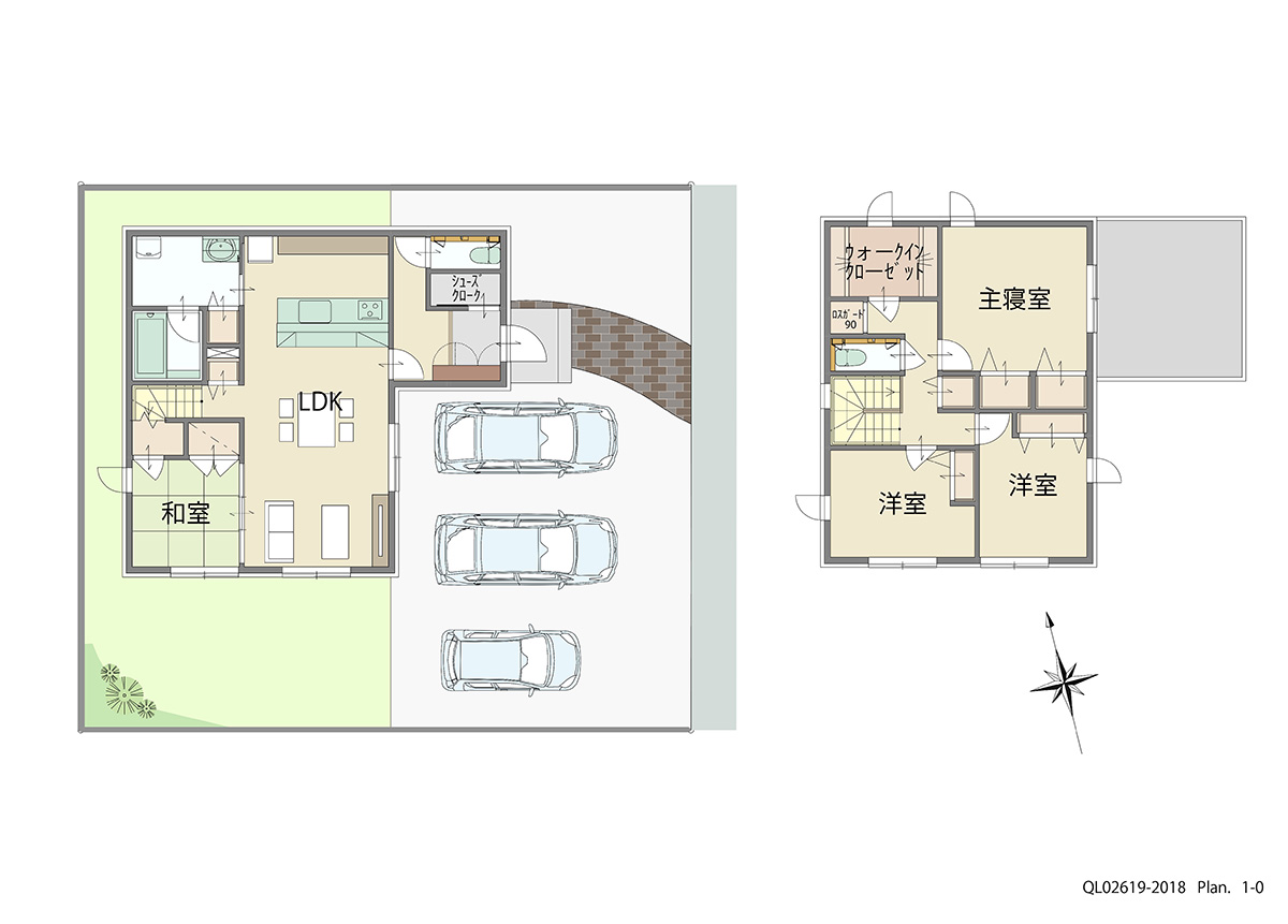 浜松市南区白羽町 土地 区画番号No.1 「叶えたいが詰まった充実プラン」 <br>建物タイプ:ｉ－ｓｍａｒｔⅡ/延床面積:115.9㎡(35.05坪) <br>建物本体価格(参考):2,902万円(税込み)<br>