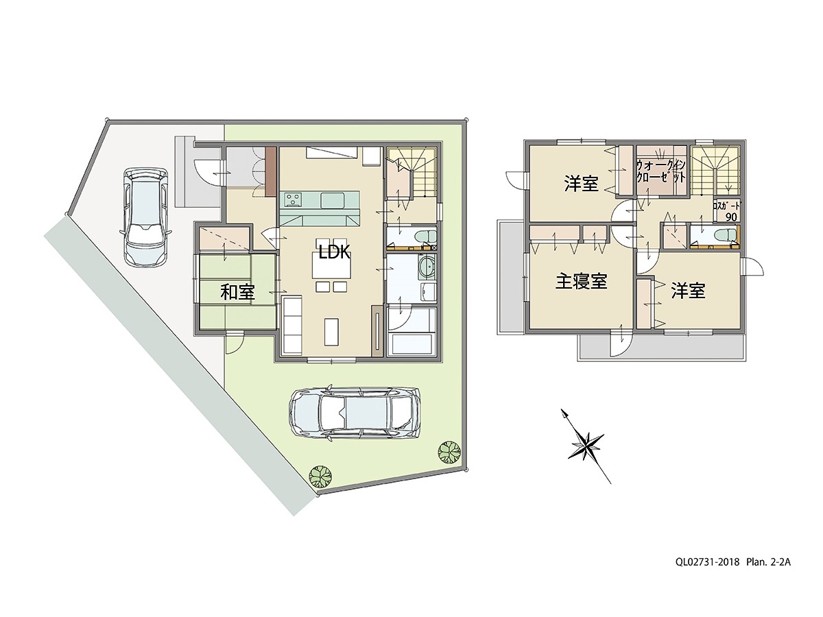 アイタウン田寺４丁目 土地 区画番号No.5 「LDKが家の中心！動線すっきりプラン」 <br>建物タイプ:ｉ－ｓｍｉｌｅⅡ/延床面積:102.51㎡(31坪) <br>建物本体価格(参考):2,117万円(税込み)<br>