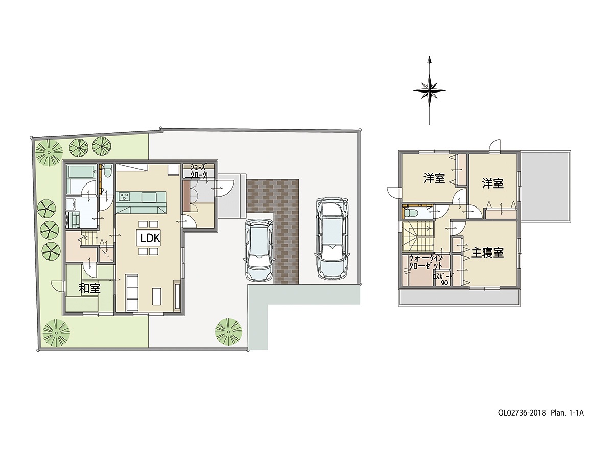 アイタウン西脇市和田町 土地 区画番号No.26 「叶えたいが詰まった充実プラン」 <br>建物タイプ:ｉ－ｓｍｉｌｅⅡ/延床面積:106.7㎡(32.26坪) <br>建物本体価格(参考):2,262万円(税込み)<br>