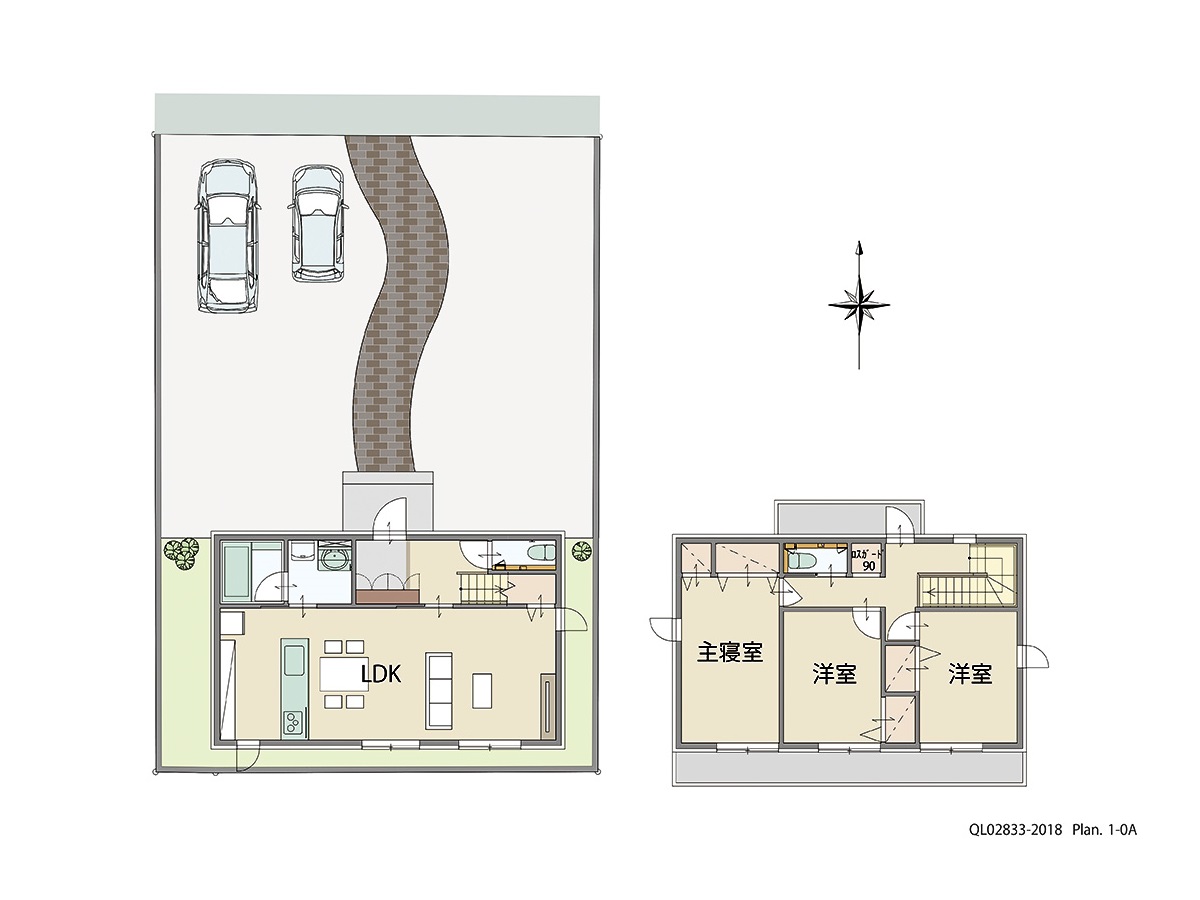 度会郡玉城町　一条タウン 土地 区画番号No.4 「お客様を呼びたくなる20帖の広々LDK！ 」 <br>建物タイプ:ｉ－ｓｍｉｌｅⅡ/延床面積:100.86㎡(30.5坪) <br>建物本体価格(参考):2,116万円(税込み)<br>