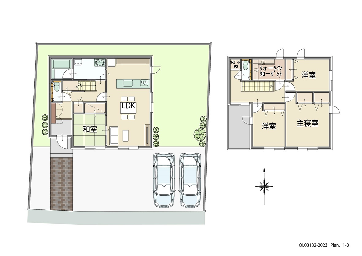 和歌山市つつじが丘 土地 区画番号No.226 「ゆとりのプラスワン。畳のある暮らし」 <br>建物タイプ:ｉ－ｓｍａｒｔⅡ/延床面積:112.53㎡(34.03坪) <br>建物本体価格(参考):2,730万円(税込み)<br>