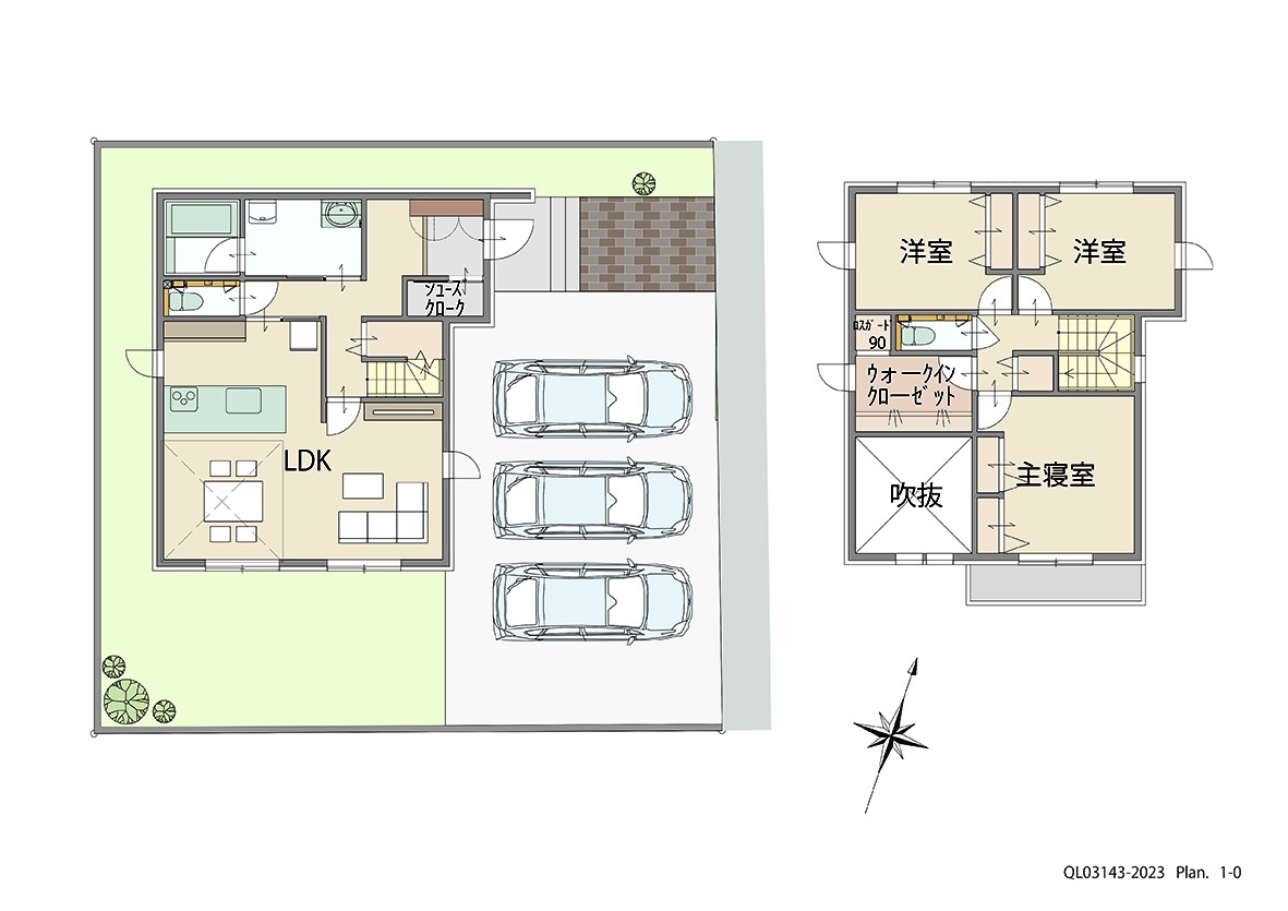 和歌山市つつじが丘 土地 区画番号No.237 「欲しい！が詰まった大満足プラン」 <br>建物タイプ:ｉ－ｓｍａｒｔⅡ/延床面積:103.29㎡(31.24坪) <br>建物本体価格(参考):2,606万円(税込み)<br>