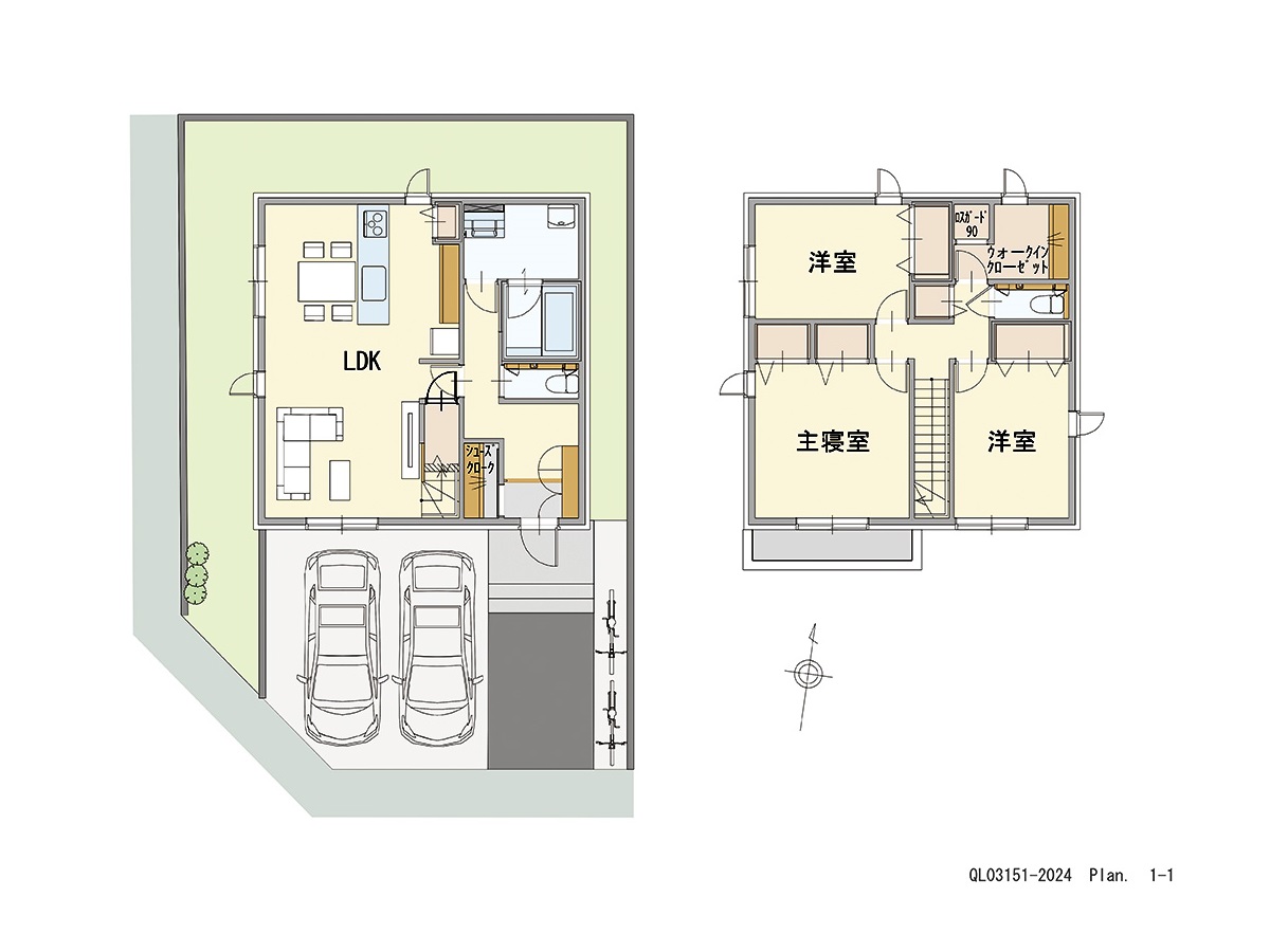 ふじと台６期 土地 区画番号No.東⑤南3-18 「家族が集まるLDKプラン」 <br>建物タイプ:ｉ－ｓｍａｒｔⅡ/延床面積:107.48㎡(32.5坪) <br>建物本体価格(参考):2,615万円(税込み)<br>