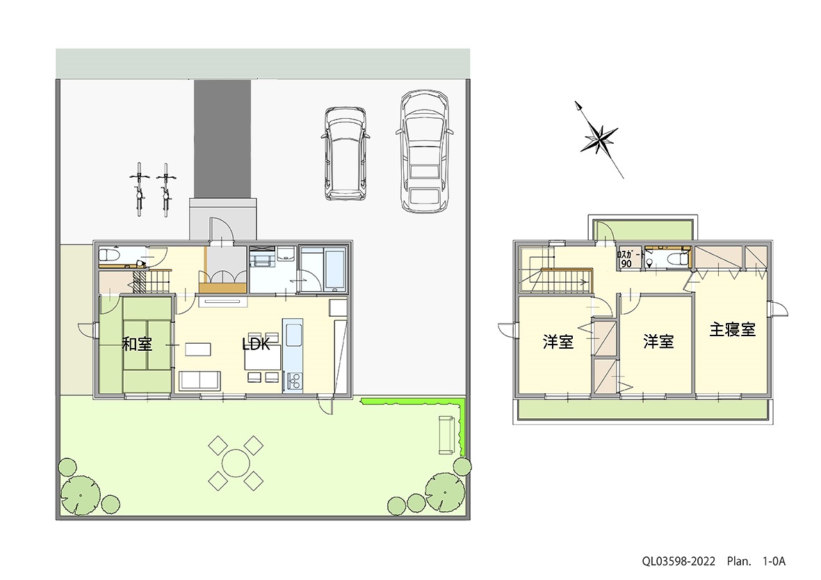 イイコトテラス常磐の杜 土地 区画番号No.47-2 「叶えたいが詰まった充実プラン」 <br>建物タイプ:ｉ－ｓｍｉｌｅⅡ/延床面積:100.86㎡(30.5坪) <br>建物本体価格(参考):2,116万円(税込み)<br>