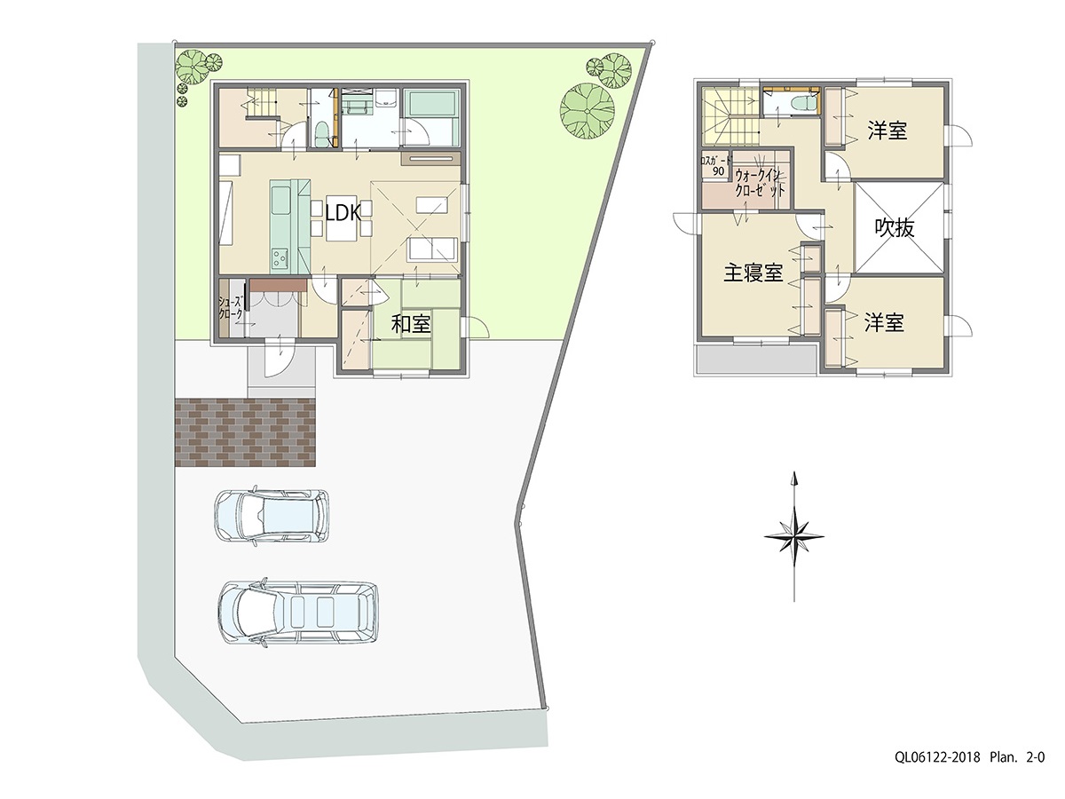 多肥上町分譲地 土地 区画番号No.01 「ほしい！が詰まった大満足プラン」 <br>建物タイプ:ｉ－ｓｍｉｌｅⅡ/延床面積:106.67㎡(32.26坪) <br>建物本体価格(参考):2,220万円(税込み)<br>