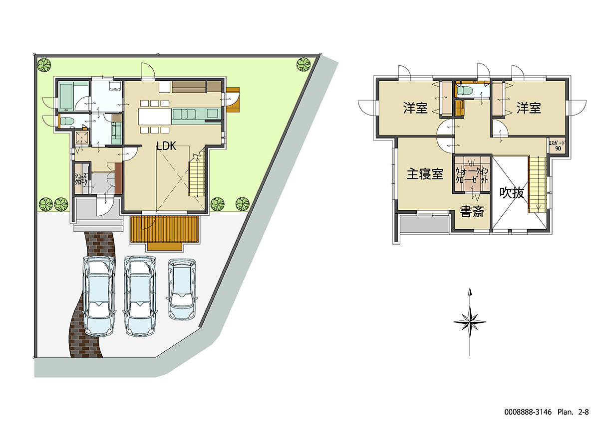 袋井市愛野 モデルハウス 区画番号No.25 