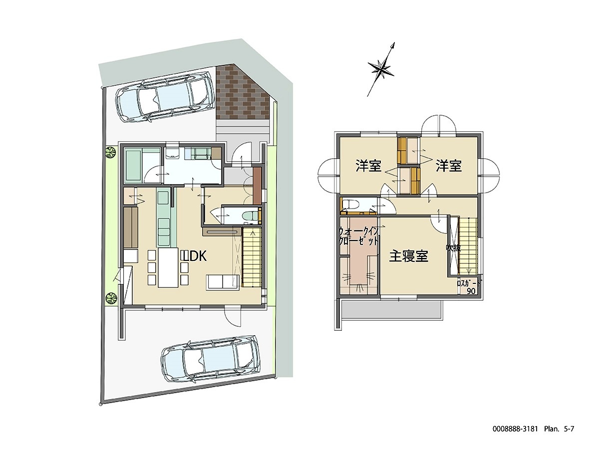 所沢市西狭山ヶ丘分譲住宅 モデルハウス 区画番号No.1 