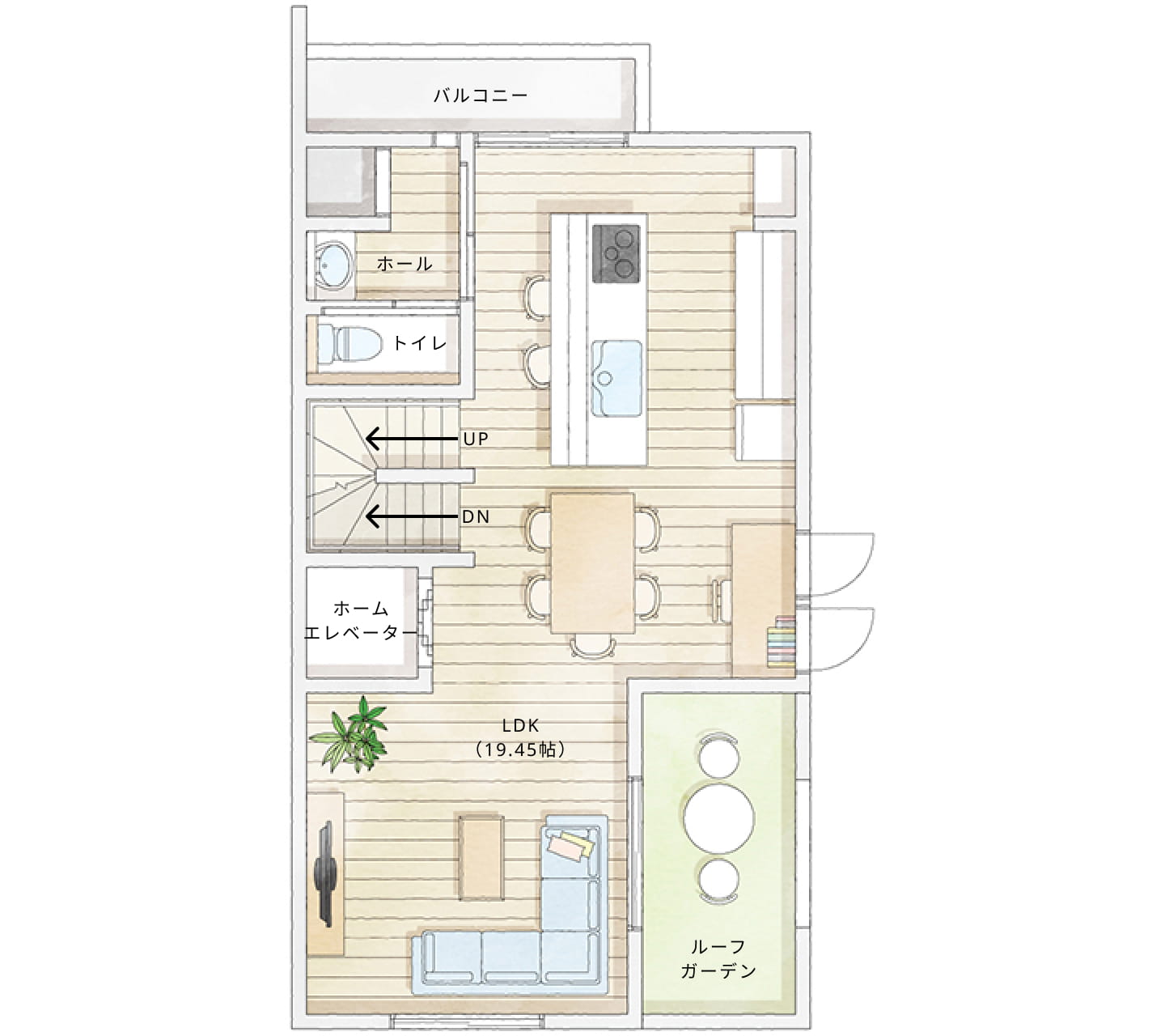 プラン9間取り図2階